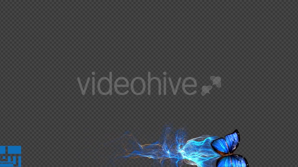 Blue Butterfly Gorgeous Particle Light Trailing Flying V3 Videohive 18716440 Motion Graphics Image 4