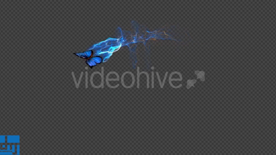 Blue Butterfly Gorgeous Particle Light Trailing Flying V3 Videohive 18716440 Motion Graphics Image 6