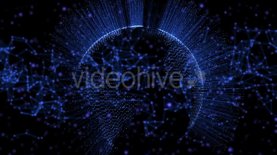 Blue Color Animated Earth Globe and Space Stars Videohive 21277925 Motion Graphics Image 2