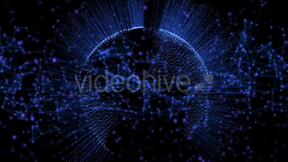 Blue Color Animated Earth Globe and Space Stars Videohive 21277925 Motion Graphics Image 3