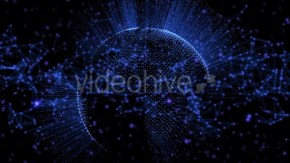 Blue Color Animated Earth Globe and Space Stars Videohive 21277925 Motion Graphics Image 5