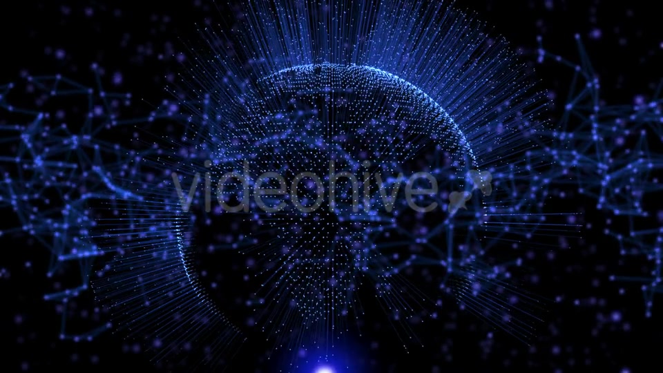 Blue Color Animated Earth Globe and Space Stars Videohive 21277925 Motion Graphics Image 6