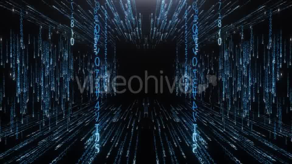 Blue Corridor From the Matrix Code Videohive 20813485 Motion Graphics Image 10