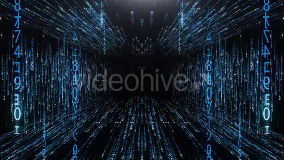 Blue Corridor From the Matrix Code Videohive 20813485 Motion Graphics Image 2