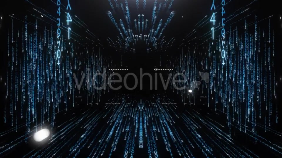Blue Corridor From the Matrix Code Videohive 20813485 Motion Graphics Image 4