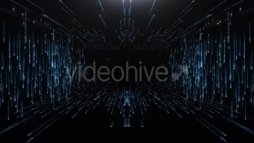 Blue Corridor From the Matrix Code Videohive 20813485 Motion Graphics Image 7