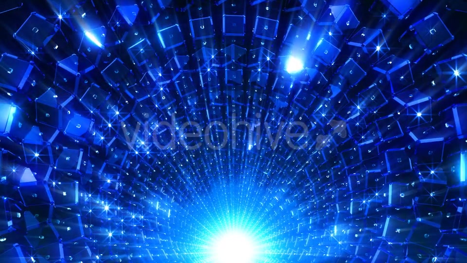 Blue Cubes Tunnel Videohive 21432310 Motion Graphics Image 4