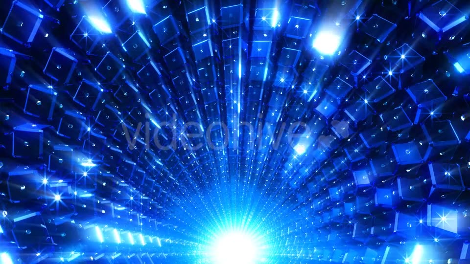 Blue Cubes Tunnel Videohive 21432310 Motion Graphics Image 6