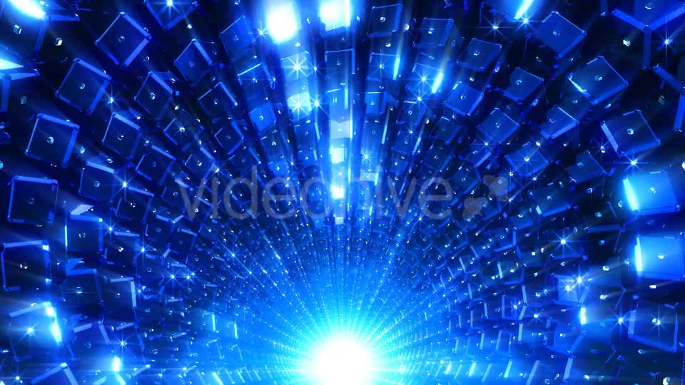 Blue Cubes Tunnel Videohive 21432310 Motion Graphics Image 7