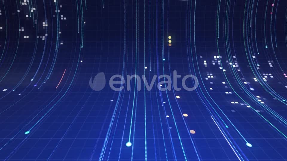 Blue Digital Background with Lines Videohive 21830813 Motion Graphics Image 1