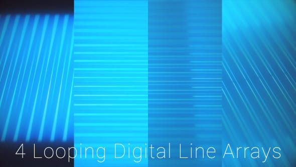 Blue Digital Parallel Lines - 15491707 Download Videohive