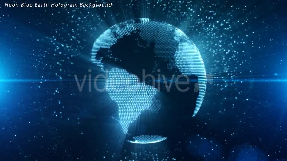 Blue Earth Hologram 4 Videohive 9724703 Motion Graphics Image 1