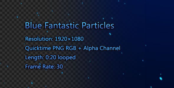 Blue Fantastic Particles - 20365743 Download Videohive