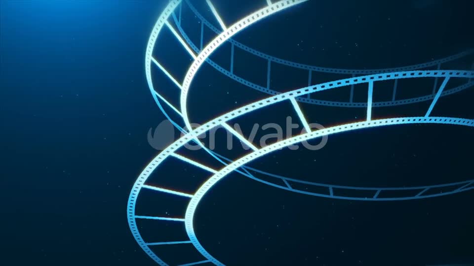 Blue Film Reel Rotation Videohive 22642873 Motion Graphics Image 2