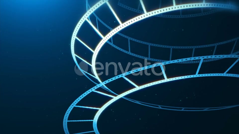 Blue Film Reel Rotation Videohive 22642873 Motion Graphics Image 3