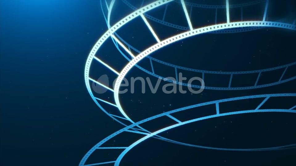 Blue Film Reel Rotation Videohive 22642873 Motion Graphics Image 4