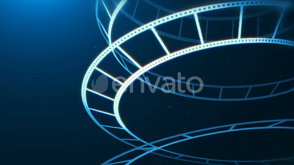 Blue Film Reel Rotation Videohive 22642873 Motion Graphics Image 5