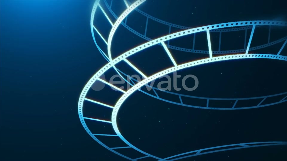 Blue Film Reel Rotation Videohive 22642873 Motion Graphics Image 6