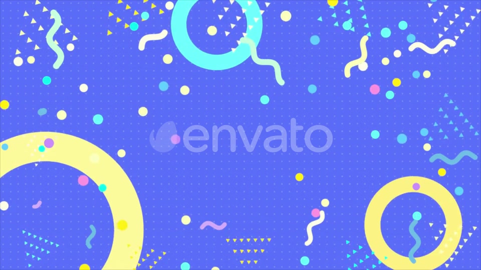 Blue Geometric Shapes Background Videohive 23636086 Motion Graphics Image 5