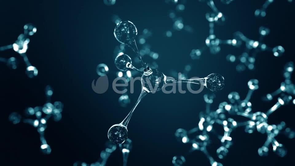 Blue Glass Molecule Models Videohive 21688811 Motion Graphics Image 2