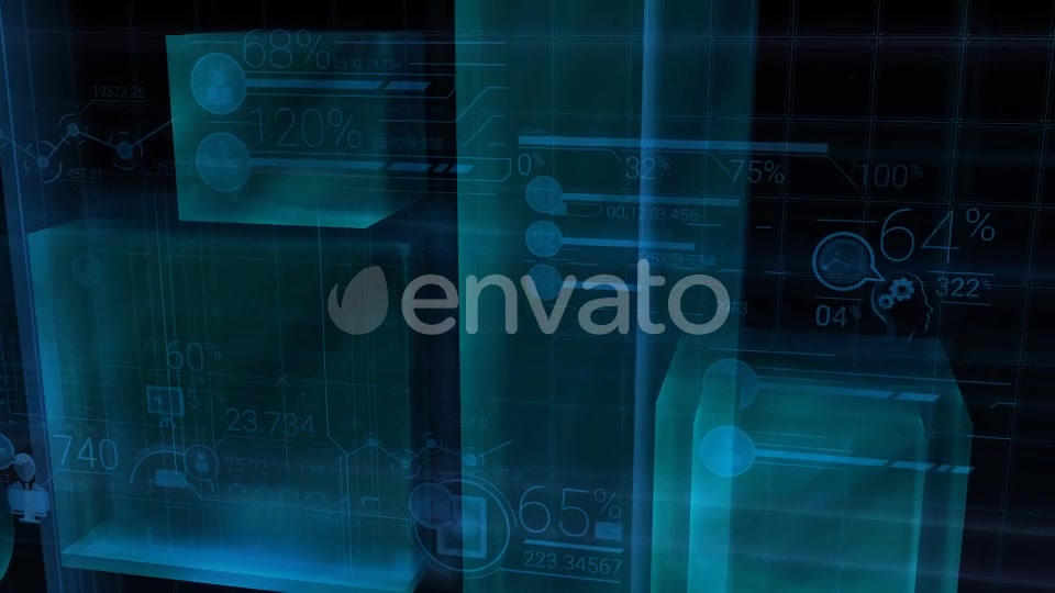 Blue Holographic Corporate Growth Infographics Videohive 22314584 Motion Graphics Image 10