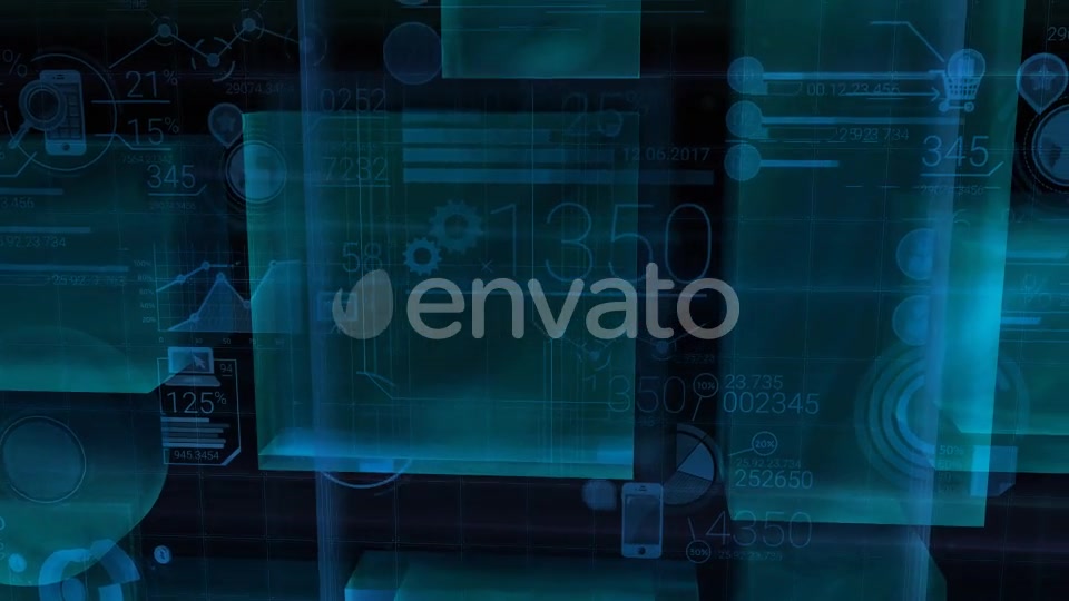 Blue Holographic Corporate Growth Infographics Videohive 22314584 Motion Graphics Image 8