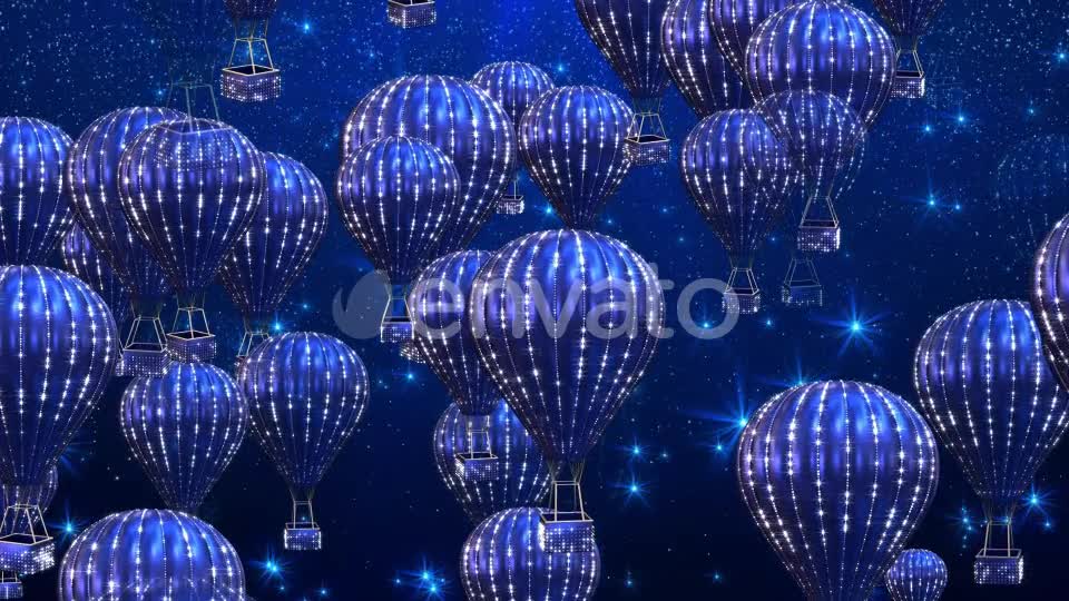 Blue Hot Air Balloons Videohive 24605068 Motion Graphics Image 1