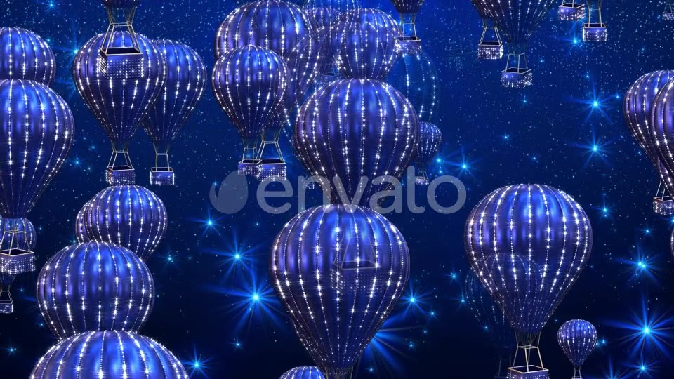 Blue Hot Air Balloons Videohive 24605068 Motion Graphics Image 3