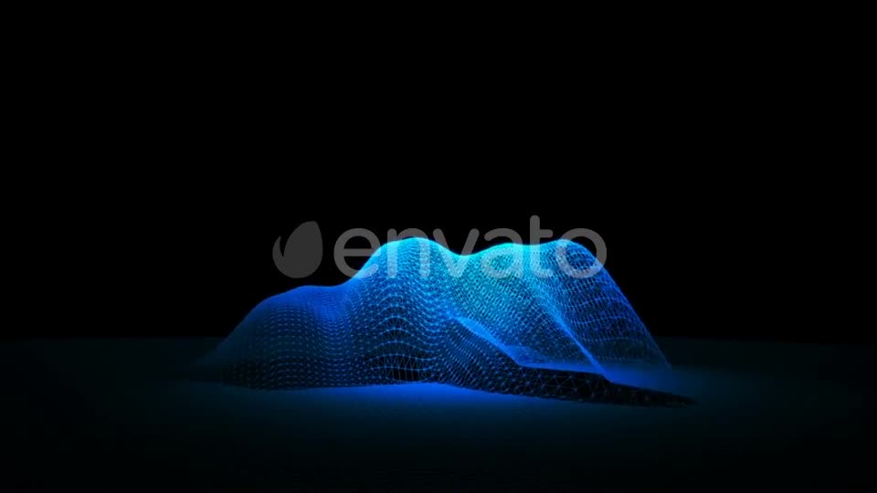 Blue Loopable Abstract Triangular Waves Videohive 21665706 Motion Graphics Image 1