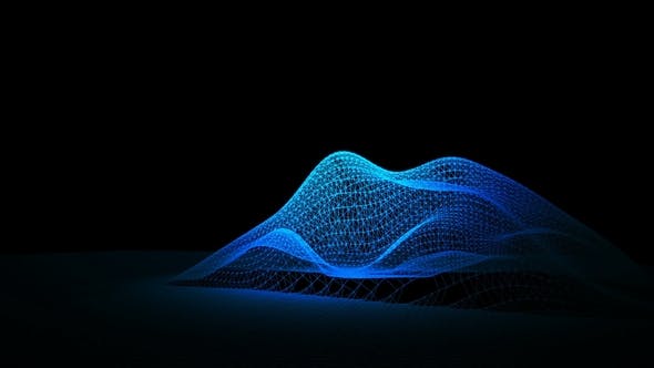 Blue Loopable Abstract Triangular Waves - Videohive Download 21665706