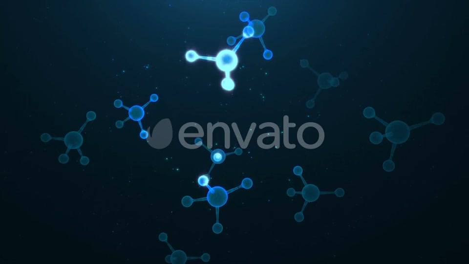 Blue Molecule Rotation Videohive 22642867 Motion Graphics Image 3