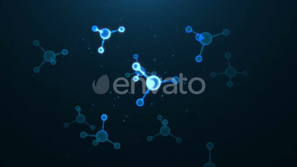 Blue Molecule Rotation Videohive 22642867 Motion Graphics Image 4