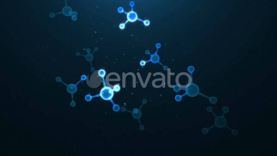 Blue Molecule Rotation Videohive 22642867 Motion Graphics Image 5