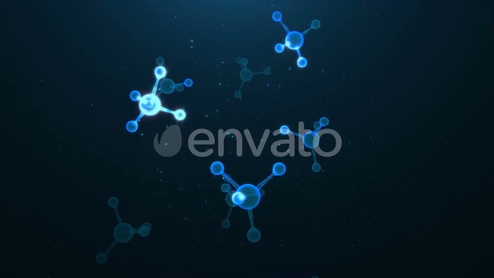 Blue Molecule Rotation Videohive 22642867 Motion Graphics Image 6