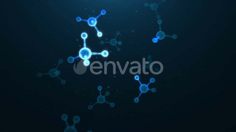 Blue Molecule Rotation Videohive 22642867 Motion Graphics Image 7