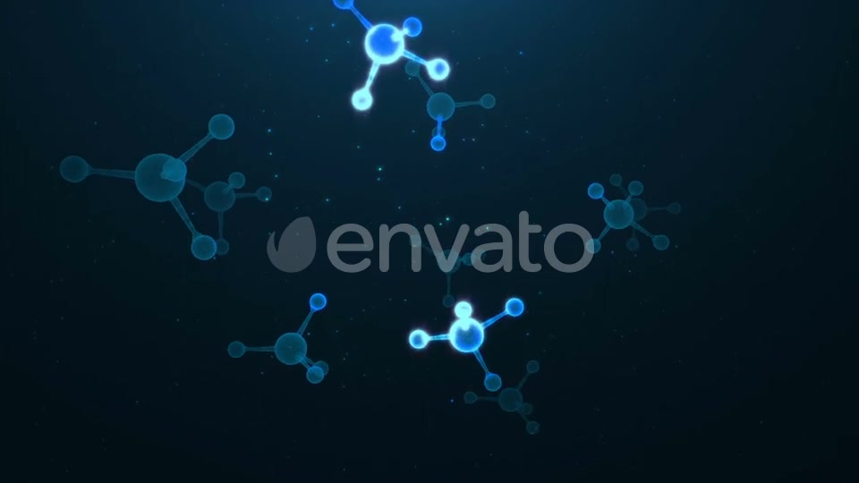 Blue Molecule Rotation Videohive 22642867 Motion Graphics Image 8