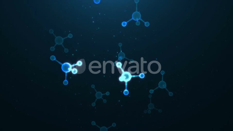 Blue Molecule Rotation Videohive 22642867 Motion Graphics Image 9