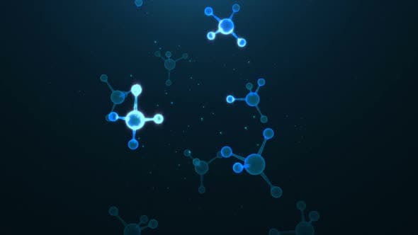 Blue Molecule Rotation - Download Videohive 22642867