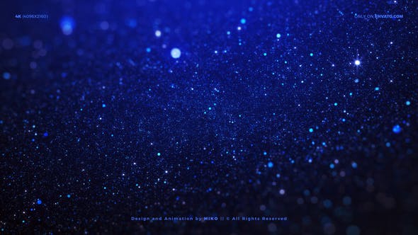 Blue Particles Background 4K - 24641017 Videohive Download