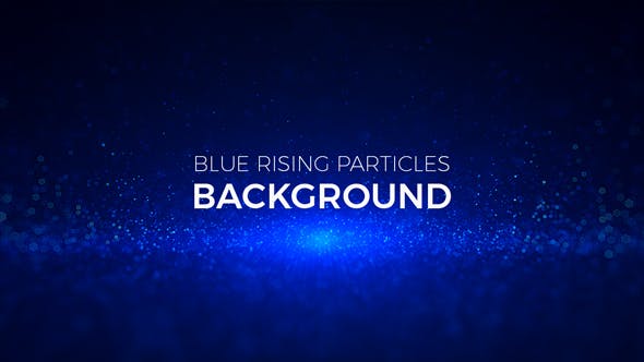 Blue Rising Particles Background - 19957899 Download Videohive