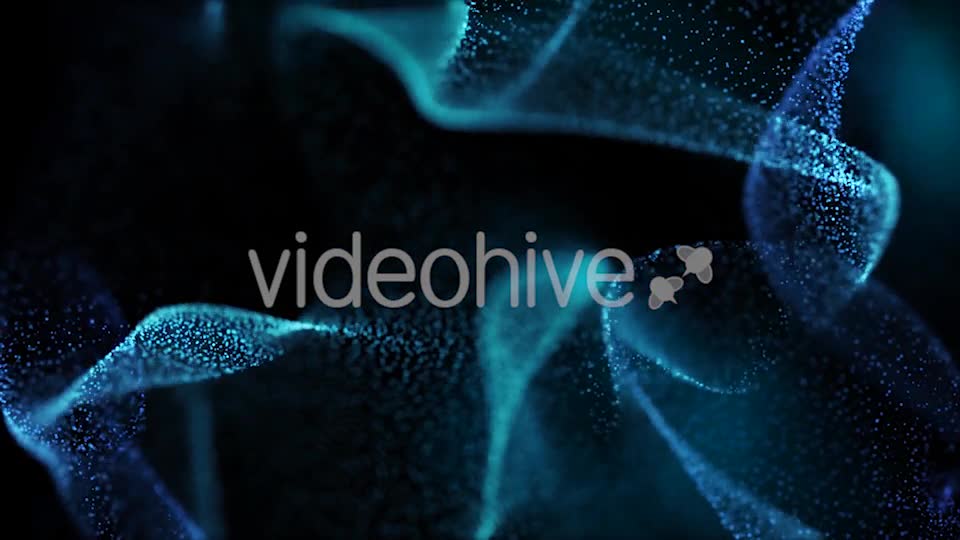 Blue Sliding Particles Background Loop Videohive 21510366 Motion Graphics Image 1