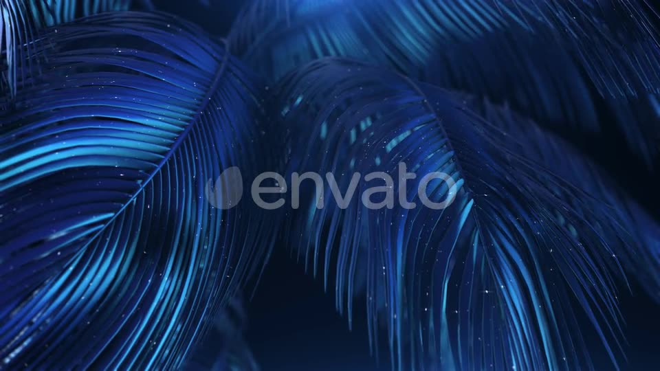Blue violet Abstract Palms with Glitter Videohive 23249621 Motion Graphics Image 10