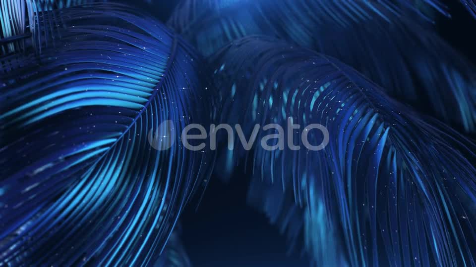 Blue violet Abstract Palms with Glitter Videohive 23249621 Motion Graphics Image 11