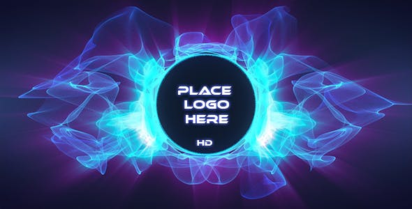 Blue Waving Particle Logo Opener - 20045414 Download Videohive