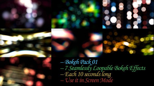 Bokeh Effects Pack V1 - Videohive Download 5828428