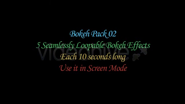 Bokeh Effects Pack V2 Videohive 6549062 Motion Graphics Image 3