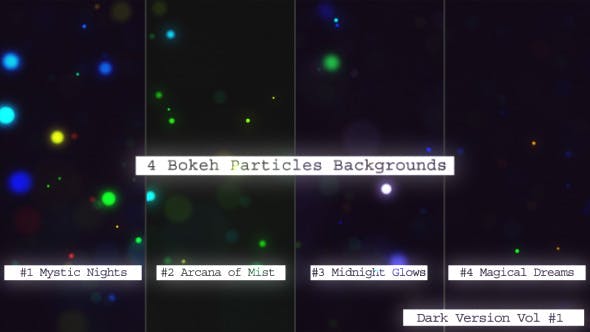 Bokeh Particles Dark Volume I - Videohive 12814133 Download