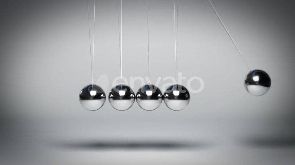 Bouncing Newtons Balls against Gray Background Seamless Loop Videohive 23436482 Motion Graphics Image 10