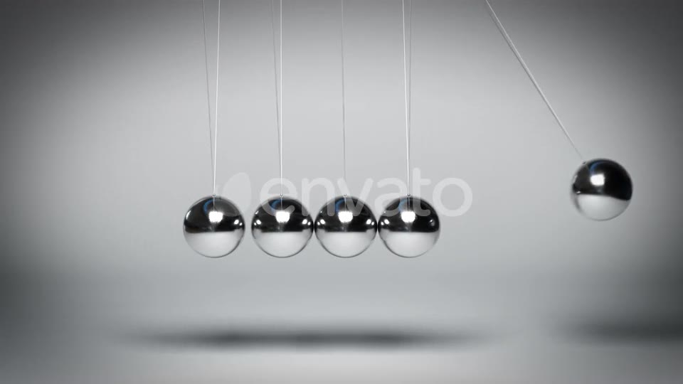 Bouncing Newtons Balls against Gray Background Seamless Loop Videohive 23436482 Motion Graphics Image 2