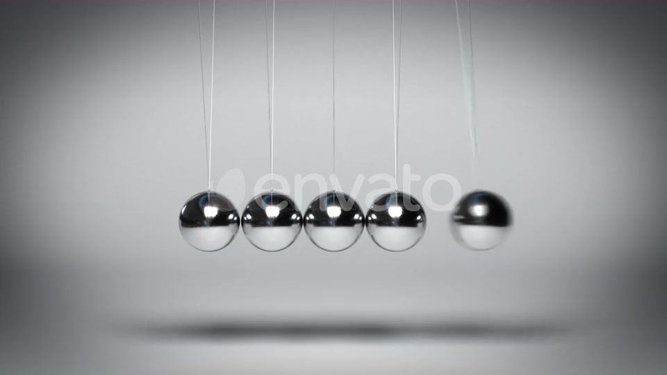 Bouncing Newtons Balls against Gray Background Seamless Loop Videohive 23436482 Motion Graphics Image 3